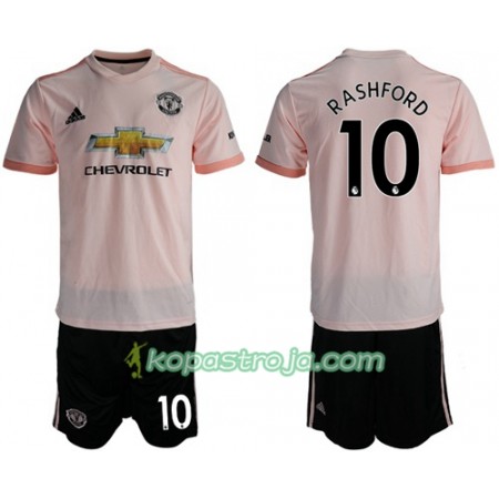 Billiga Fotbollströjor Manchester United Rashford 10 Barn Borta tröja 2018/19 Kortärmad